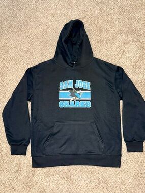 San Jose Sharks Graphic Pullover Hoodie Black Men’s Large